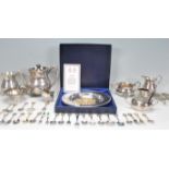 A mix group of silver plated items dating form the