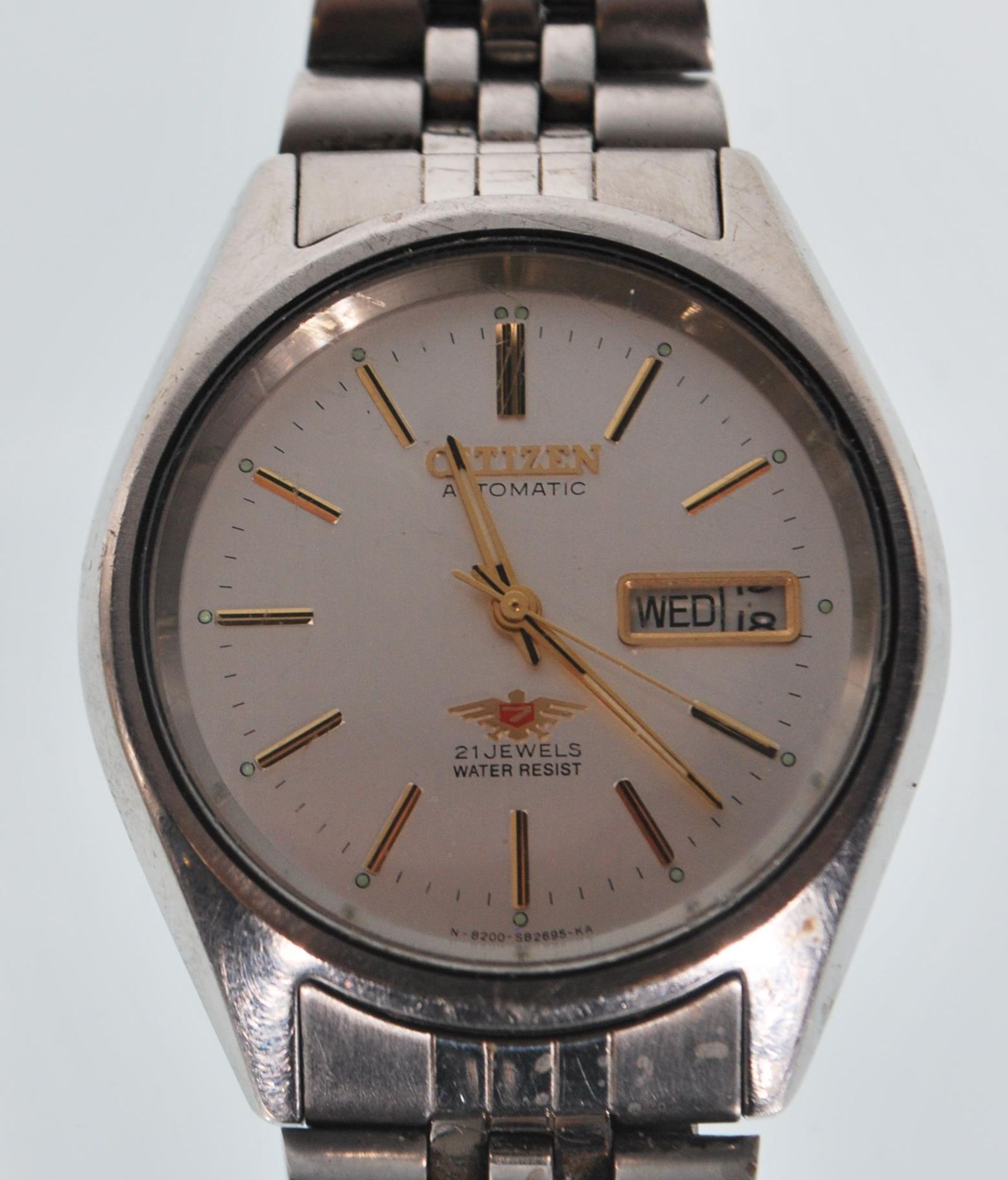 A pair of Gentlemen's wristwatches to include a Citizen Automatic 21 Jewels watch with baton - Bild 6 aus 11