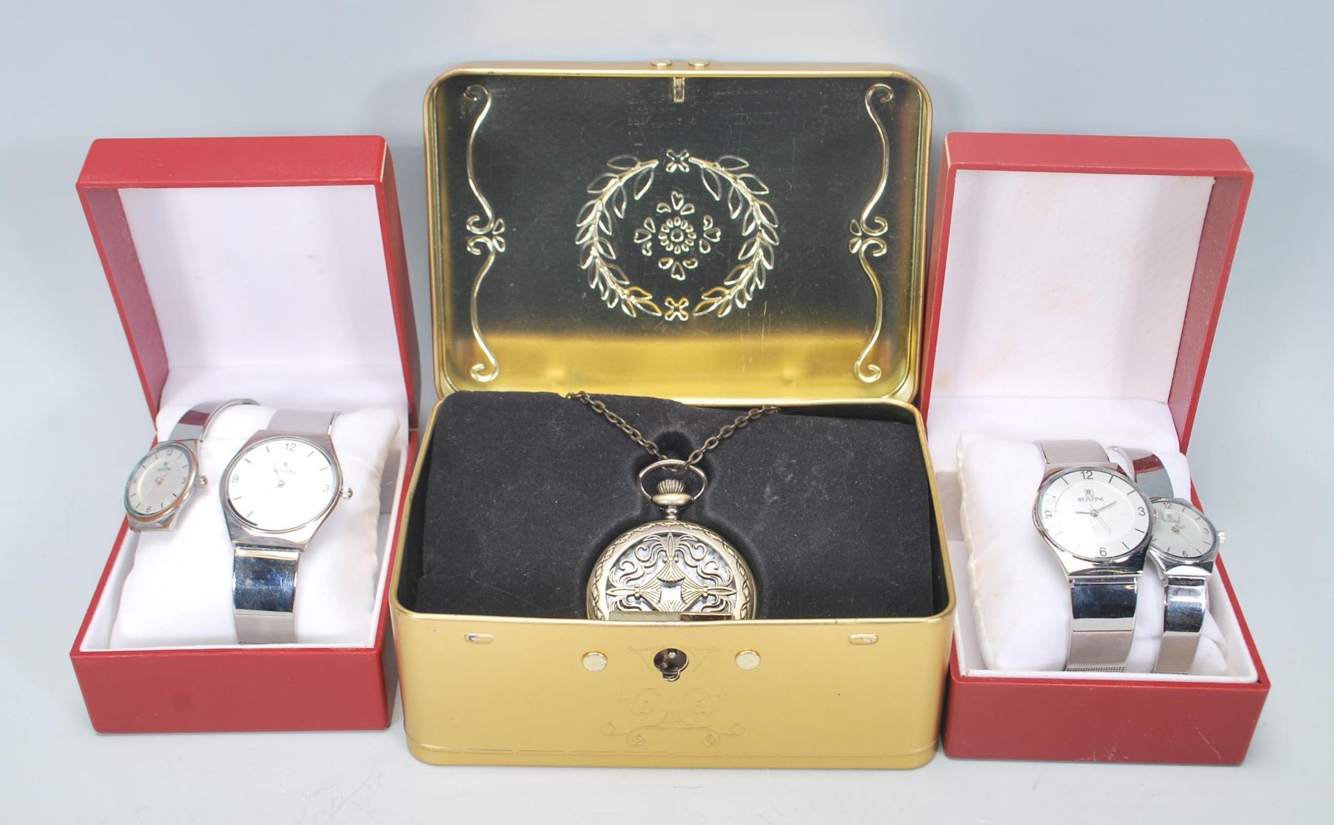 A group of four Rostini wrist watches to include four Rostini watches to include two womens and