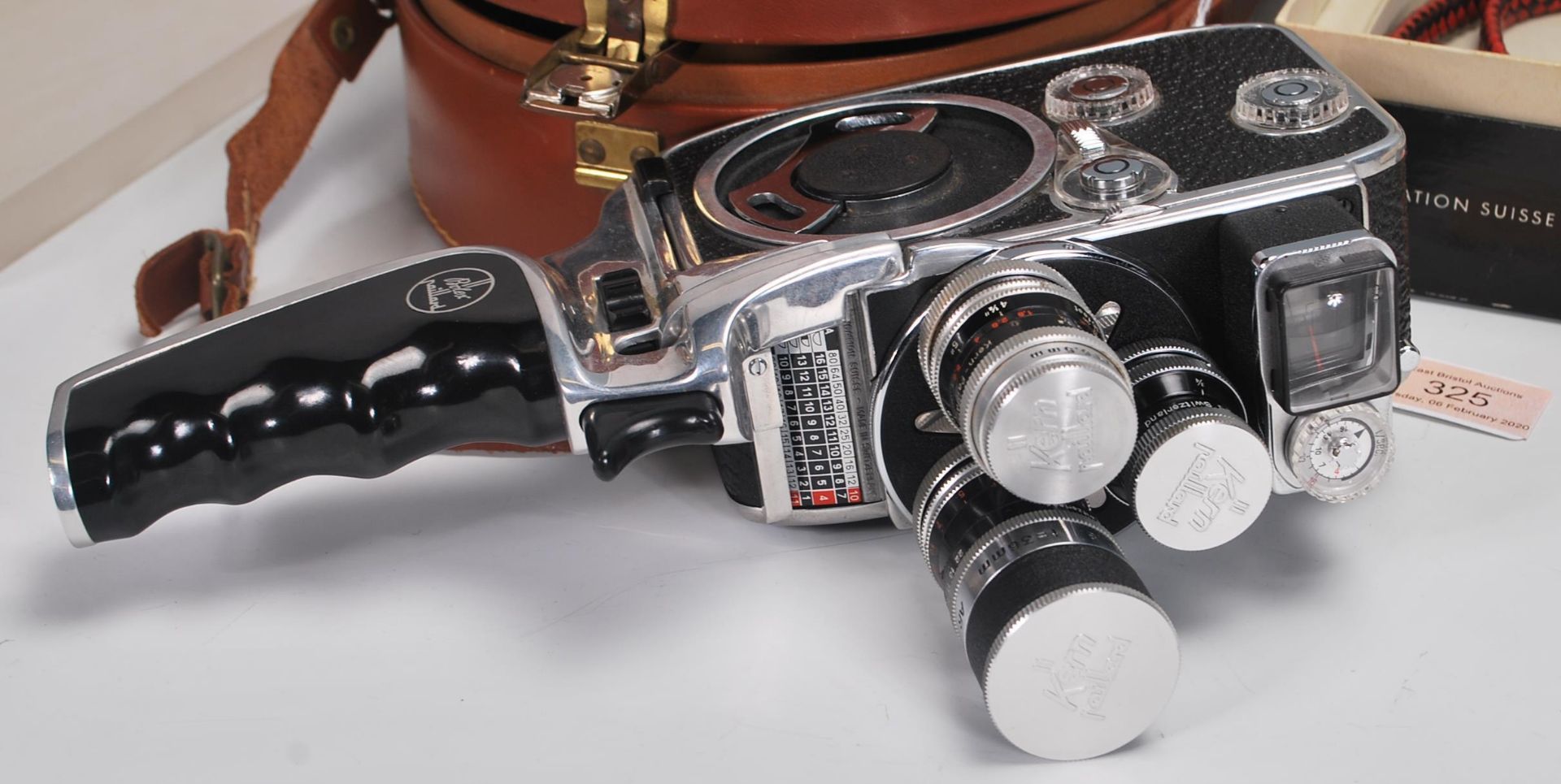 A vintage 20th Century Paillard Bolex D8L Cine Camera ( in excellent condition) within original - Bild 5 aus 5