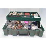 A collection of ladies costume jewellery to include a wide selection of beaded necklaces, bags of