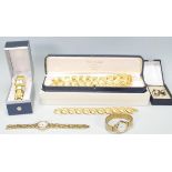 A selection of vintage ladies fashion jewellery to include a 1960's gold tone leaf necklace, three