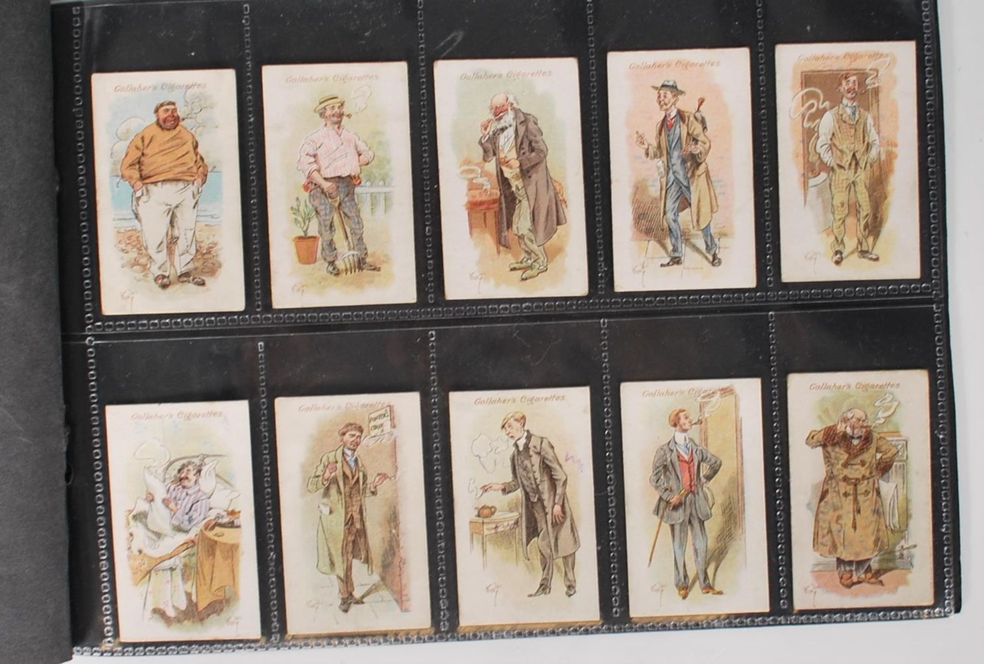 A full set of vintage Gallaher Cigarette trade cards, Votaries Of The Weed Series, complete set of - Image 3 of 5