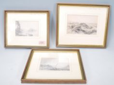 Henry Barlow Carter (1803-1868) - A group of three 19th Century Victorian pencil drawings / sketches