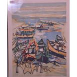 Gabriel Paris 1924-2000 A framed and glazed limited edition 10/24 lithograph picture depicting