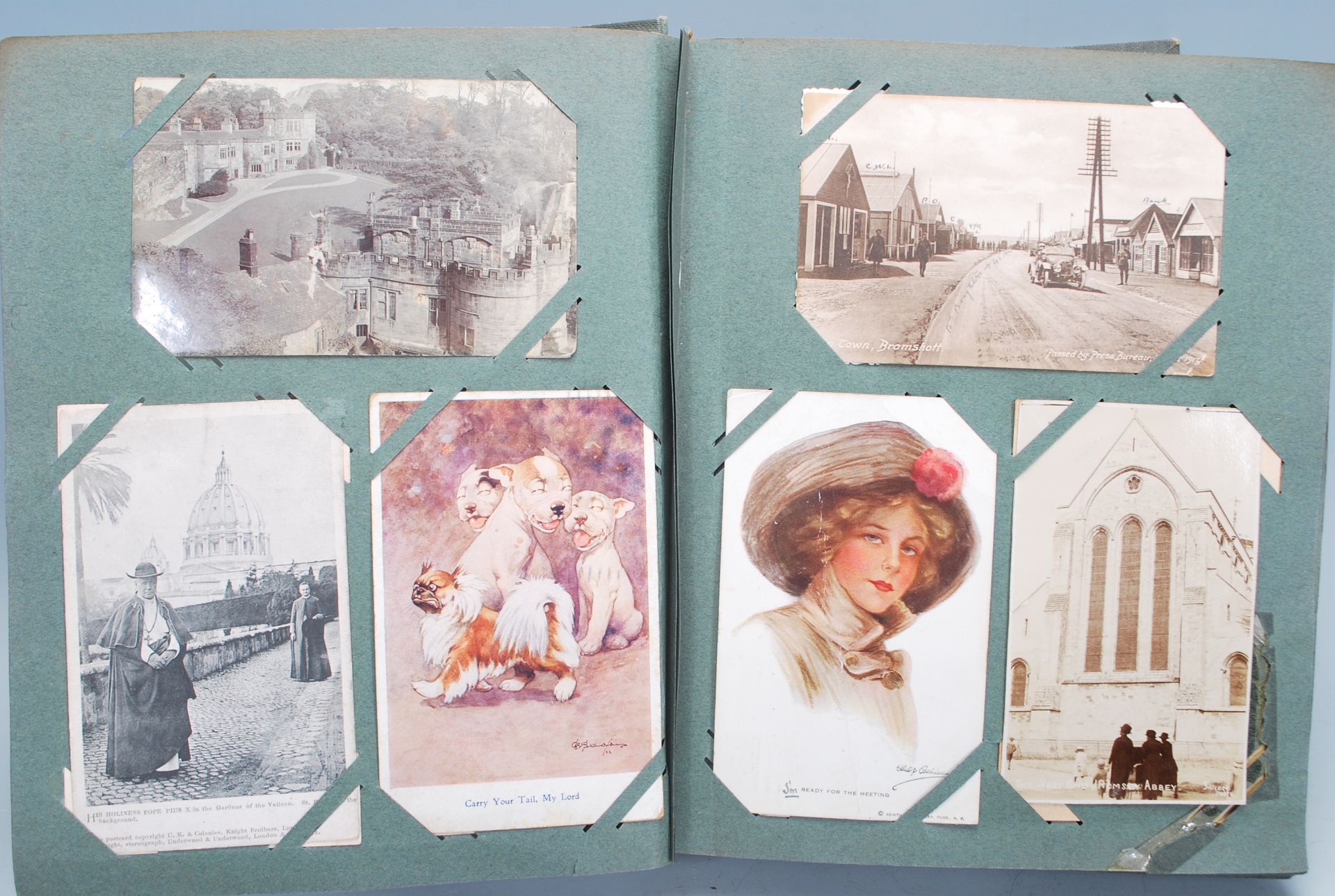 Antique / vintage Postcard collection (400) in Art Deco style quality Edwardian album. Impressive - Bild 16 aus 16