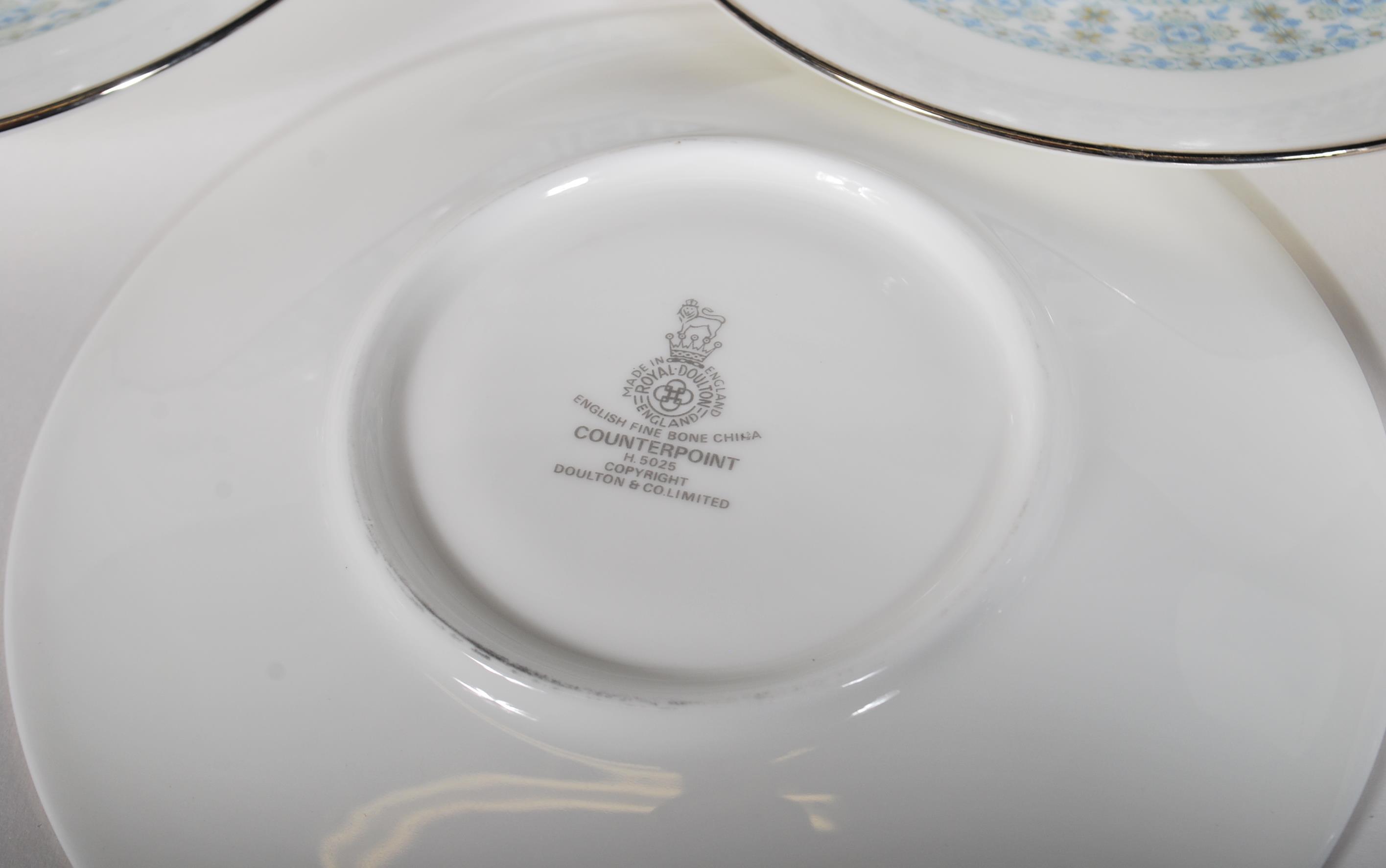 An extensive Royal Doulton bone China service in the Counterpoint pattern, consisting of coffee - Image 15 of 15