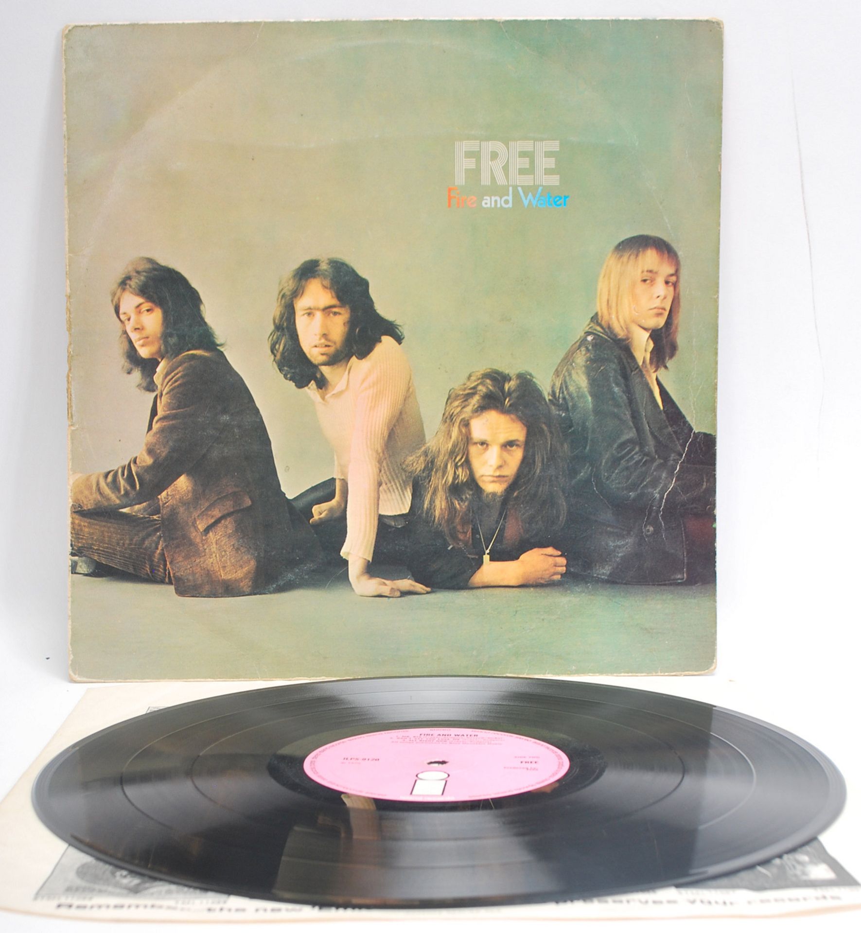 Vinyl long play LP record album by Free – Fire And Water – Original Island Records Stereo 1st U.K.