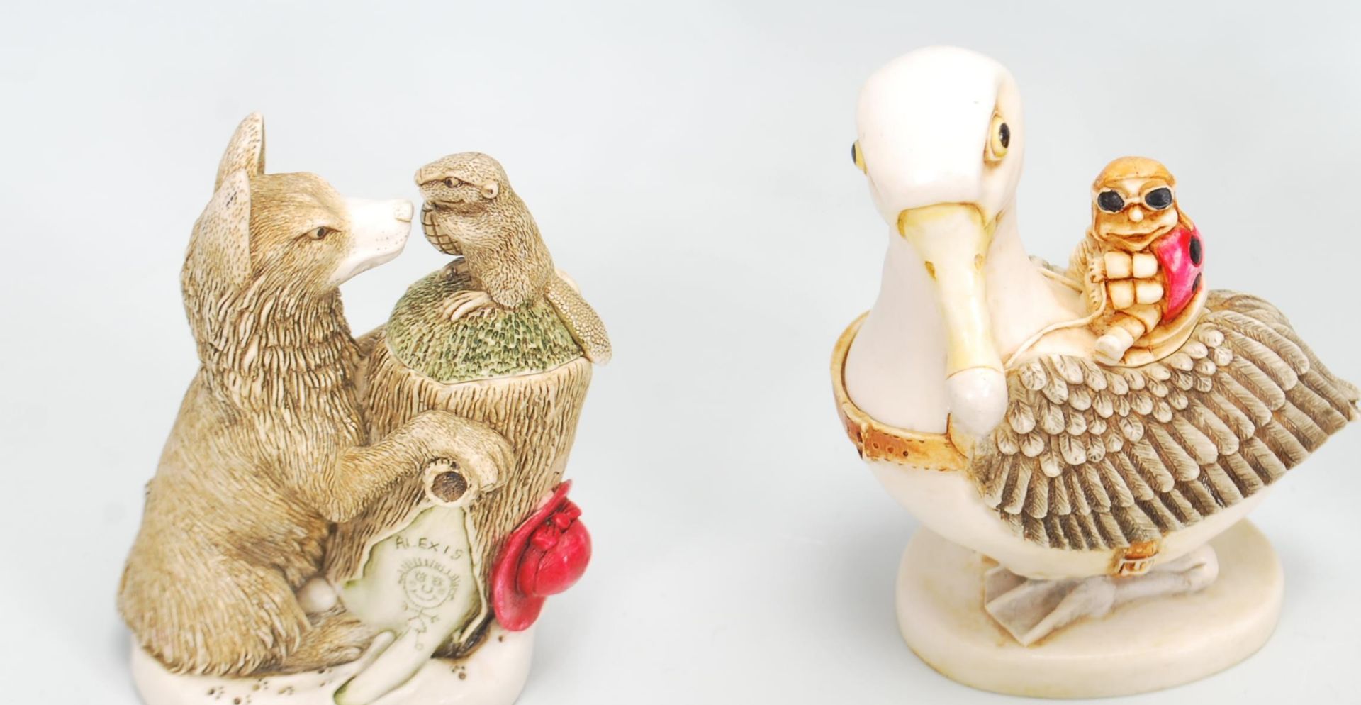 A selection of Harmony Kingdom ornamental boxes in the form of stylised animals to include a large - Bild 2 aus 16