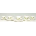 A vintage 20th century Royal Standard '' Virgo '' six persons part tea service to include six