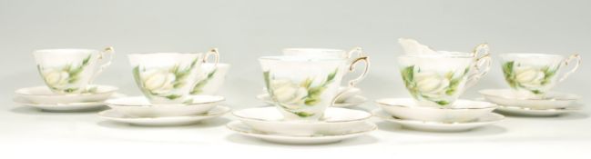 A vintage 20th century Royal Standard '' Virgo '' six persons part tea service to include six