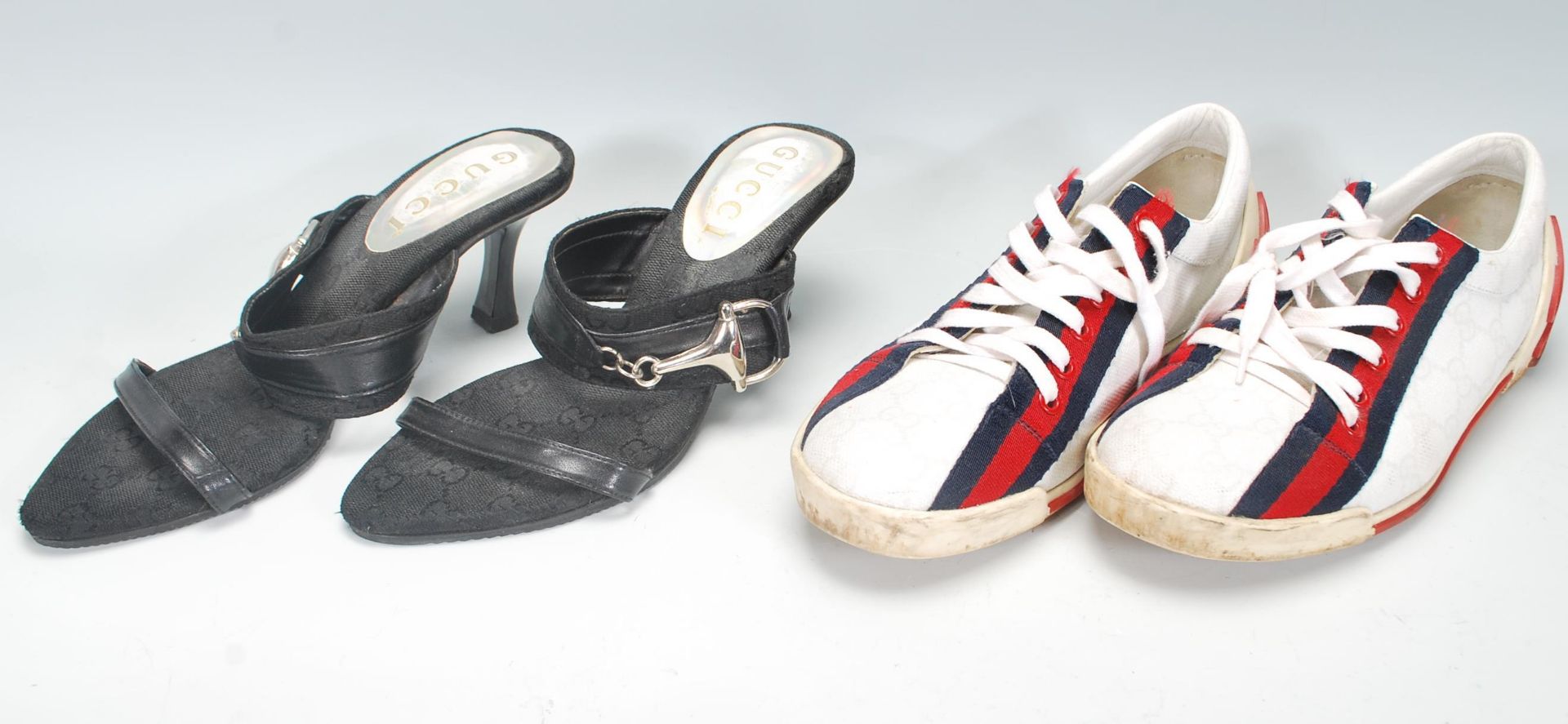 Two pairs of vintage Gucci shoes to include a pair - Bild 2 aus 9