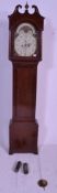 A 19th century George III mahogany line inlaid longcase / grandfather clock possibly by Eggert of