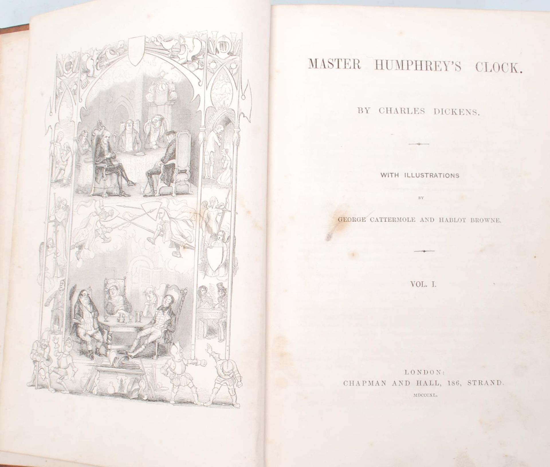 Charles Dickens - Master Humphrey's Clock - set over three volumes - Pub. by Chapman & Hall, Strand, - Bild 6 aus 9