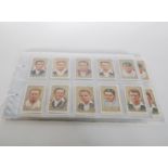 A good collection of John Player & Sons Cricketers cigarette pictures- cards to include full /