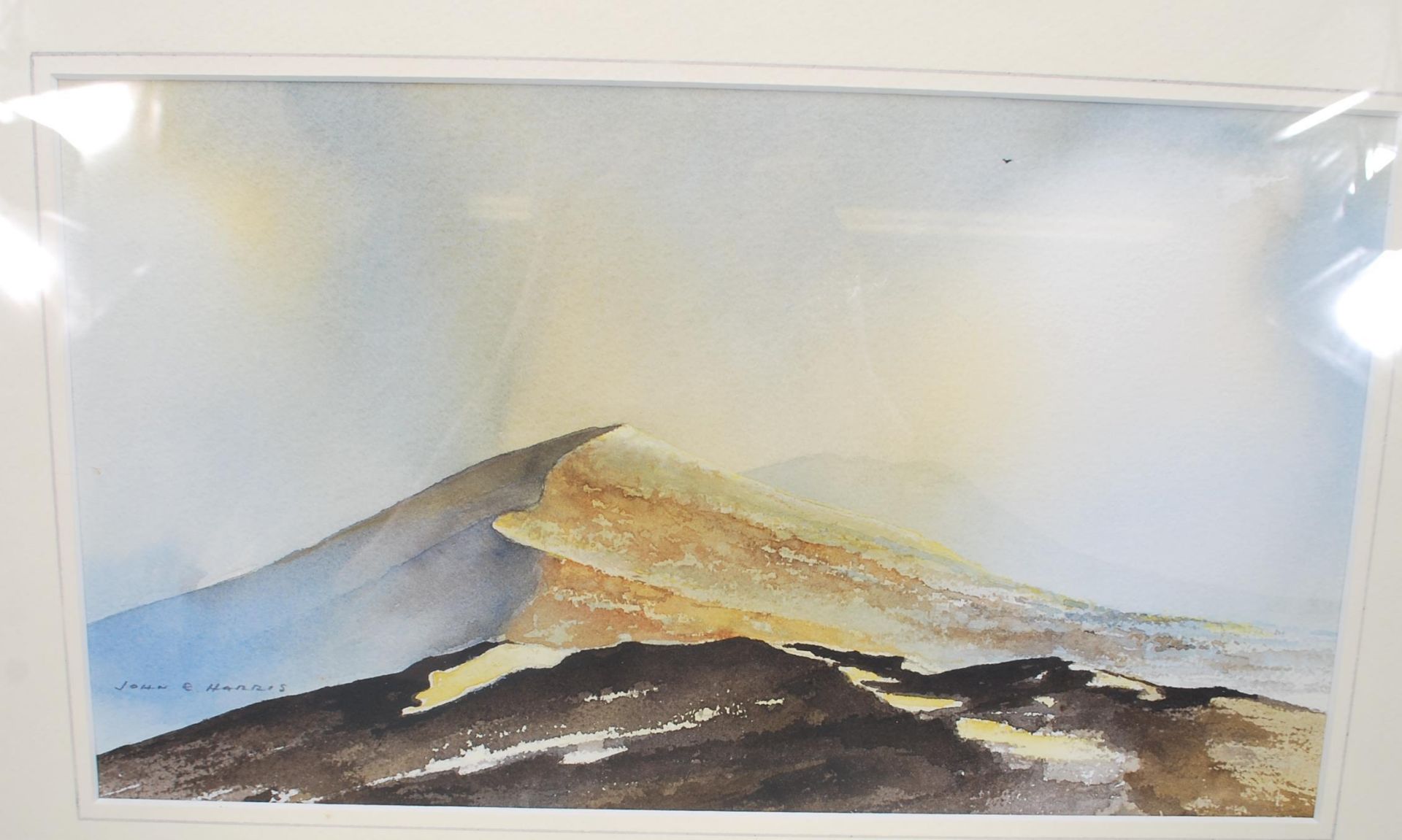 John Harris - A 20th Century watercolour painting depicting a Welsh mountain landscape scene - Bild 3 aus 5