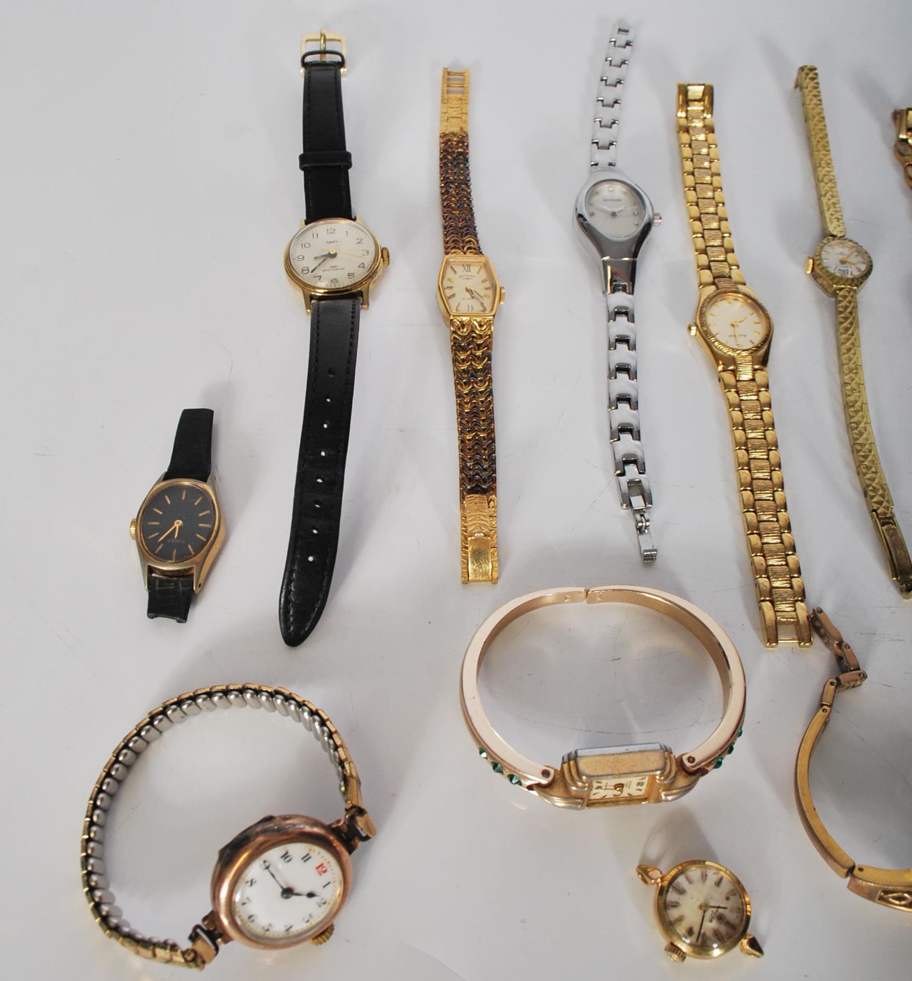 A collection of vintage ladies cocktail watches to include an Omega cocktail watch with baton - Bild 2 aus 12