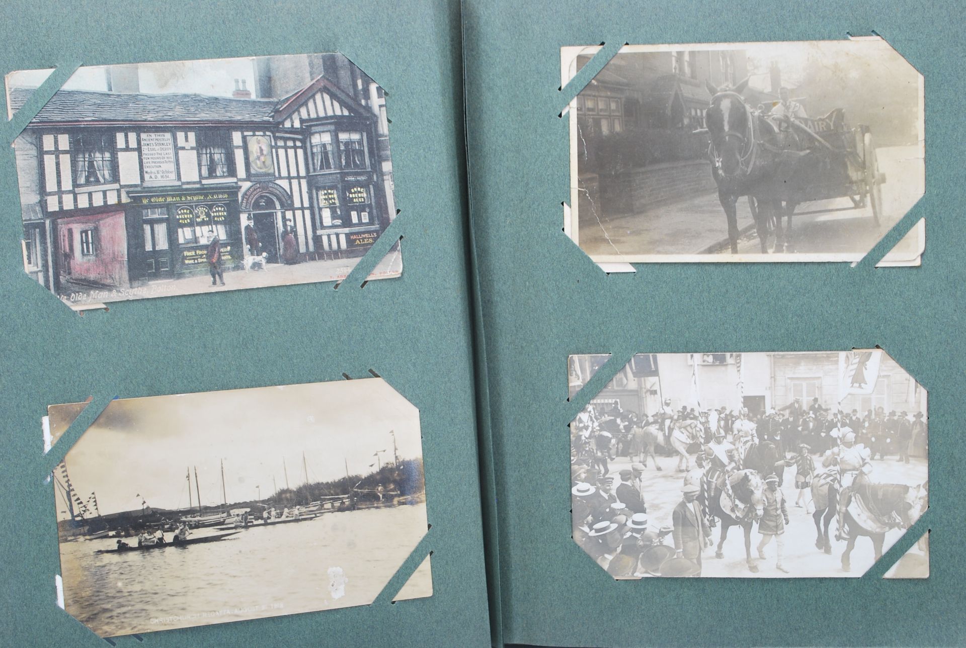 Antique / vintage Postcard collection (400) in Art Deco style quality Edwardian album. Impressive - Bild 12 aus 16