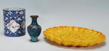 A collection of three Chinese items to include a y