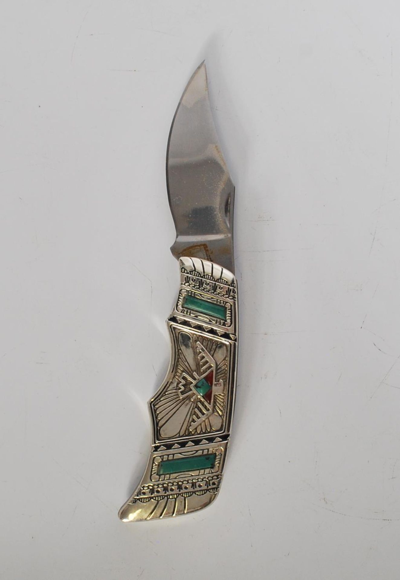 A group of seven Franklin Mint Collectors Knives. The knives include Dracula, a wolf example, - Bild 7 aus 8