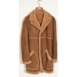 A vintage retro 1970's gentleman's sheepskin coat