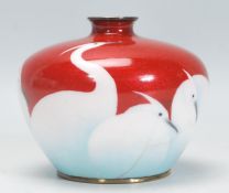 An early 20th Century Japanese cloisonne vase havi