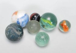 A good collection of early 20th century and later mixed marbles, approximately 150, to include