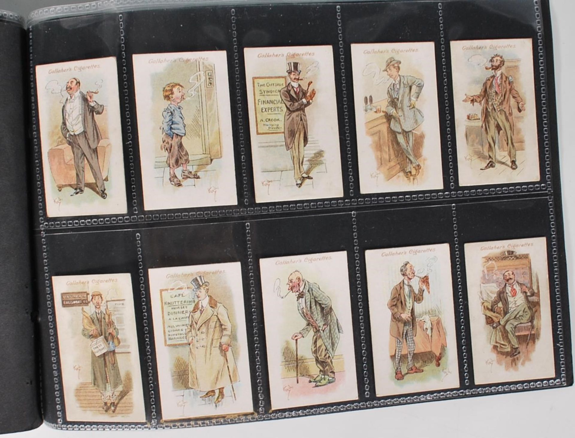 A full set of vintage Gallaher Cigarette trade cards, Votaries Of The Weed Series, complete set of - Bild 4 aus 5