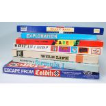 A good collection of vintage 20th century board games to include examples like '' Escape from