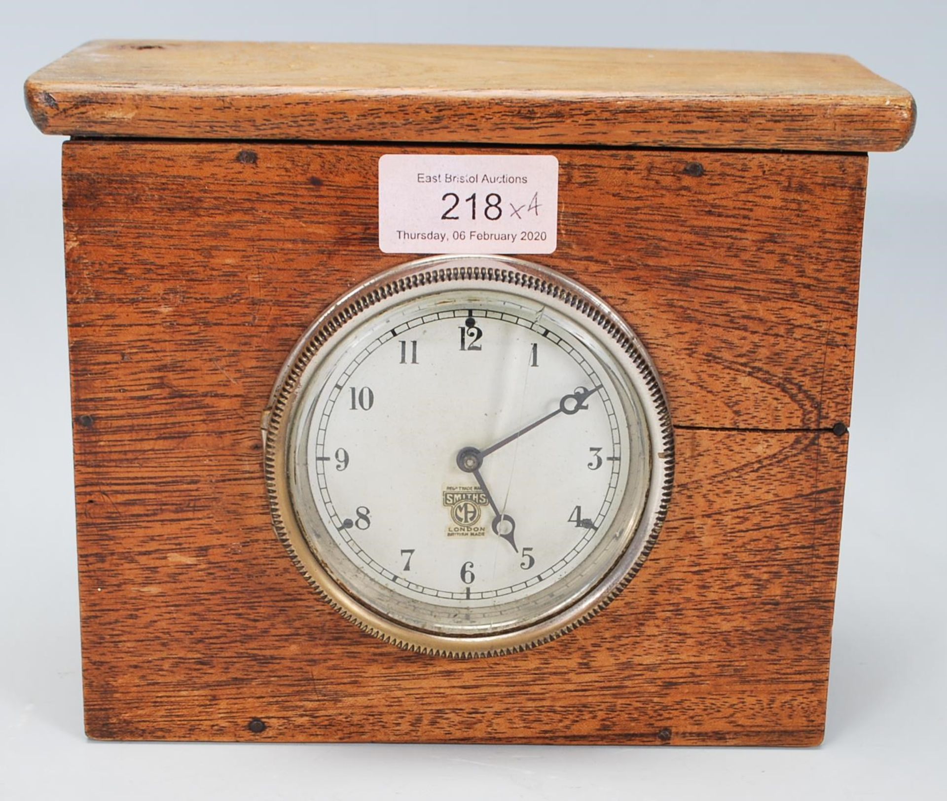 A selection of vintage 20th Century items to include a folding travel clock having a round face with - Bild 2 aus 14