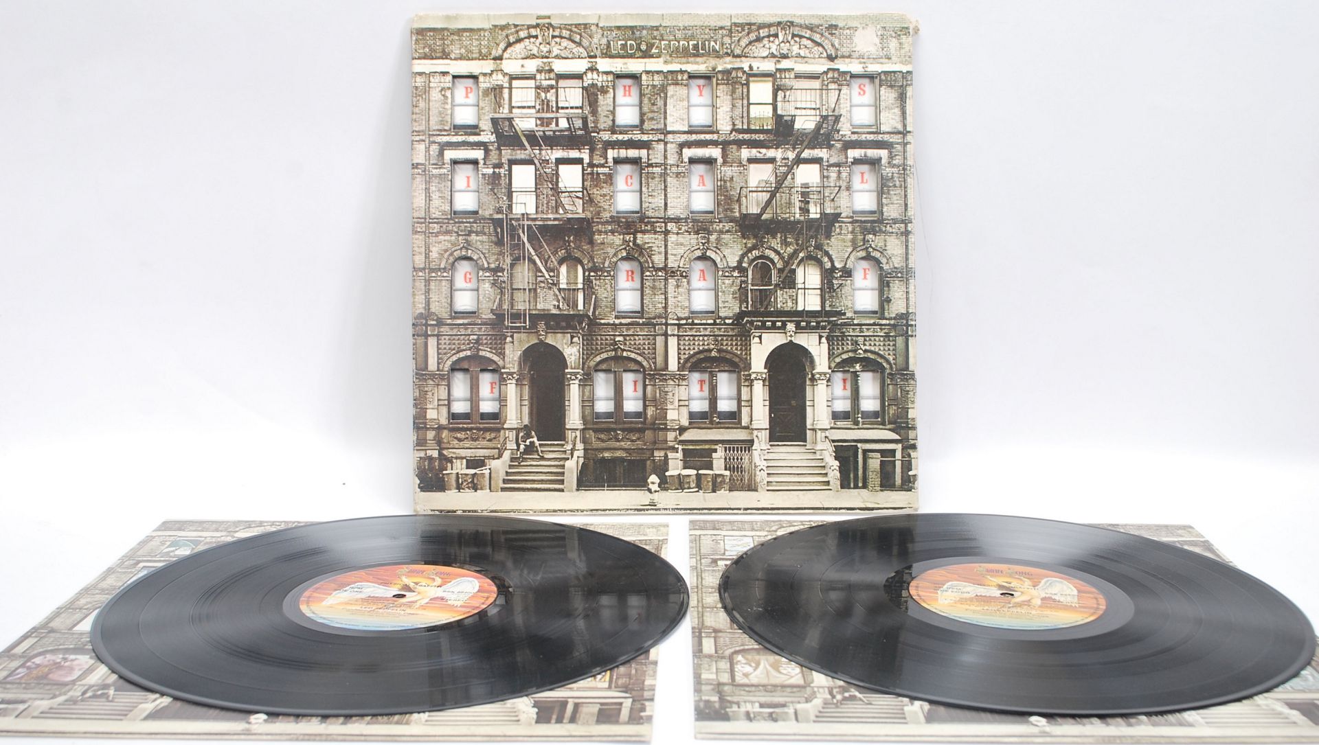 Vinyl long play LP record album by Led Zeppelin – Physical Graffiti – Original Swang Song Stereo 1st