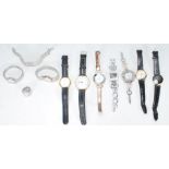 A group of 20th century vintage watches to include a Sekonda, Timex Indiglo, Quartz, CK,Dkny,