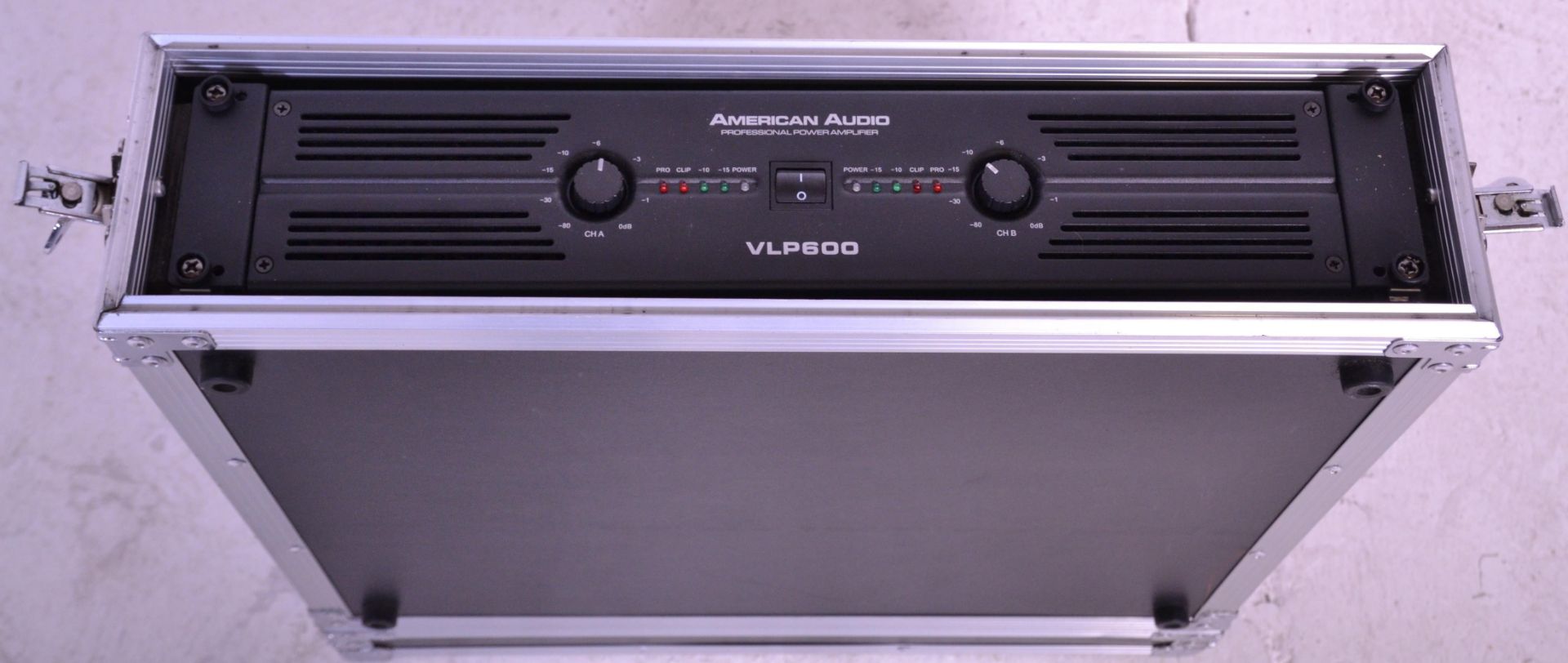 An American Audio Professional Power Amp  - Amplifier model no VLP600 complete in a good Citronic