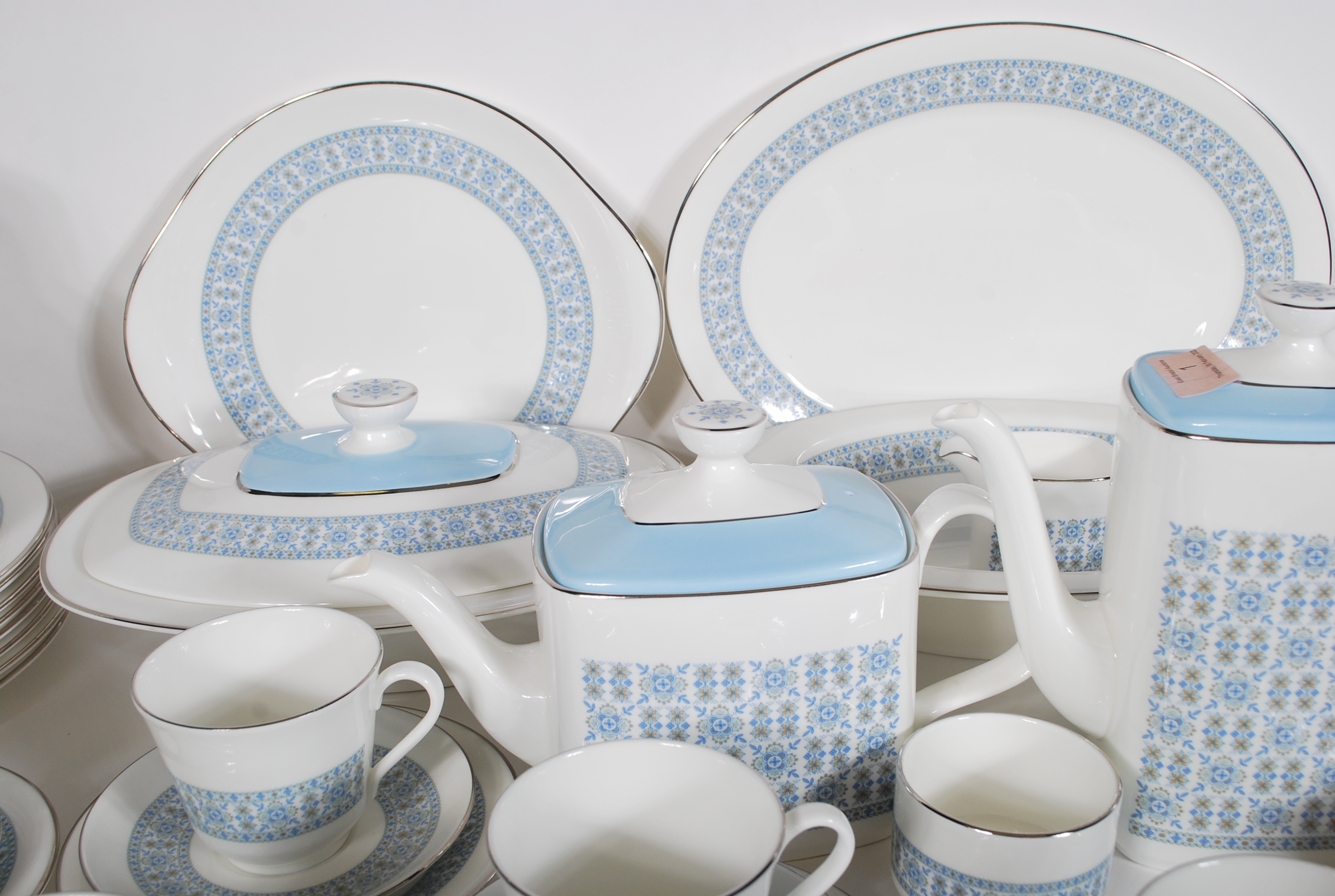 An extensive Royal Doulton bone China service in the Counterpoint pattern, consisting of coffee - Image 5 of 15