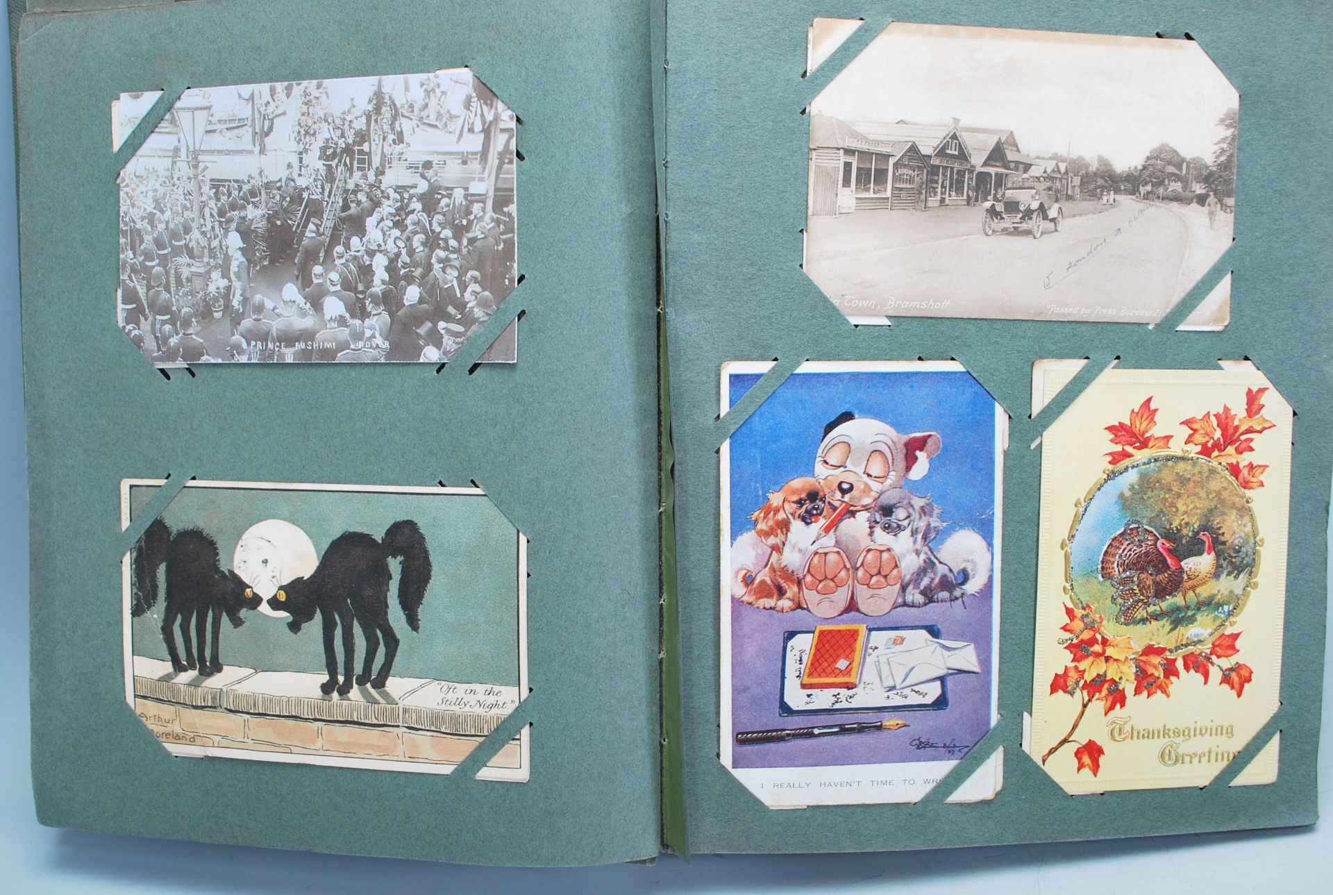 Antique / vintage Postcard collection (400) in Art Deco style quality Edwardian album. Impressive - Bild 4 aus 16
