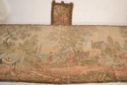 Two 20th Century woven wall tapestries to include