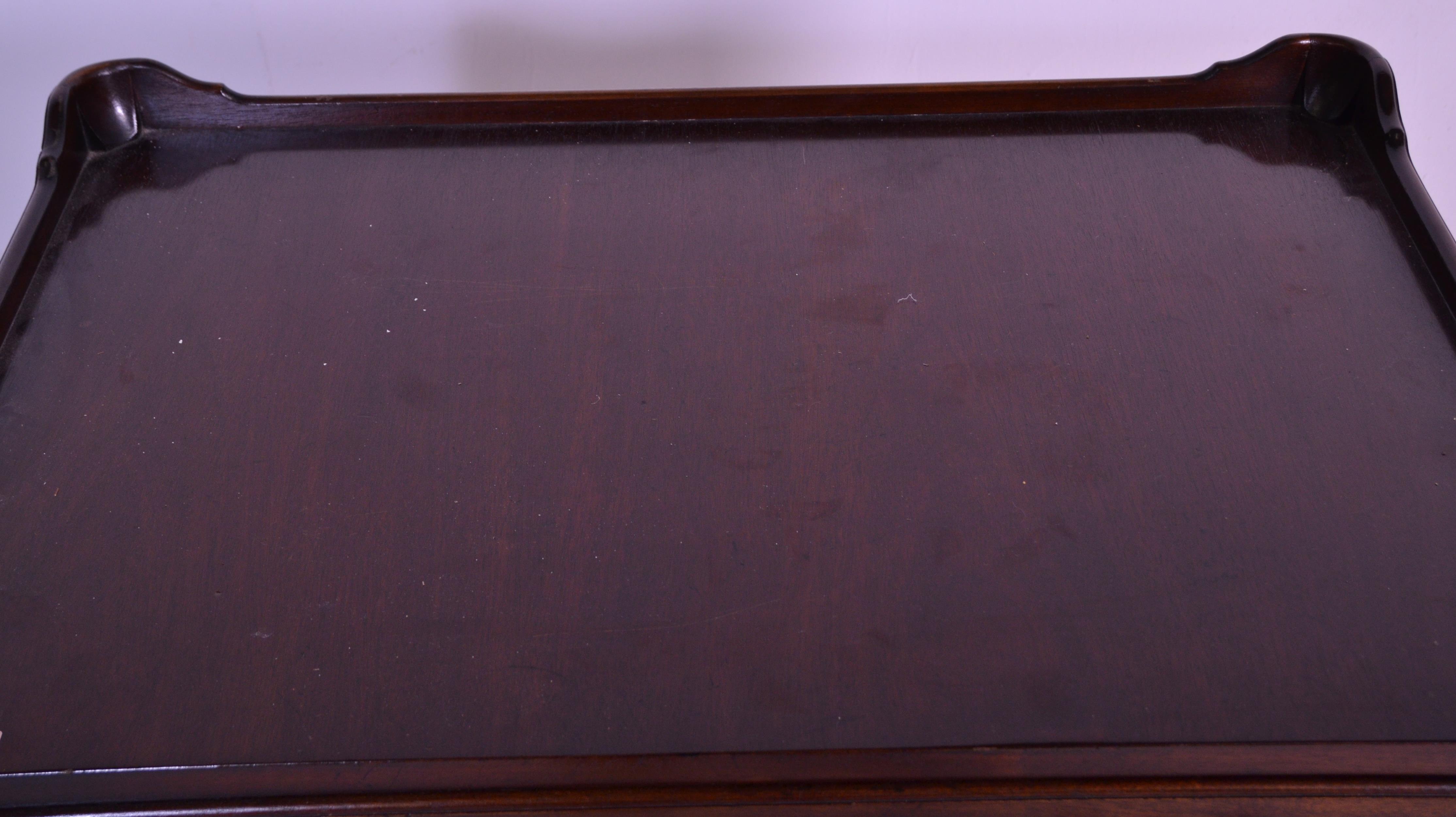 A good quality mahogany Georgian revival tray top table / trolley together with a good mahogany - Image 5 of 5