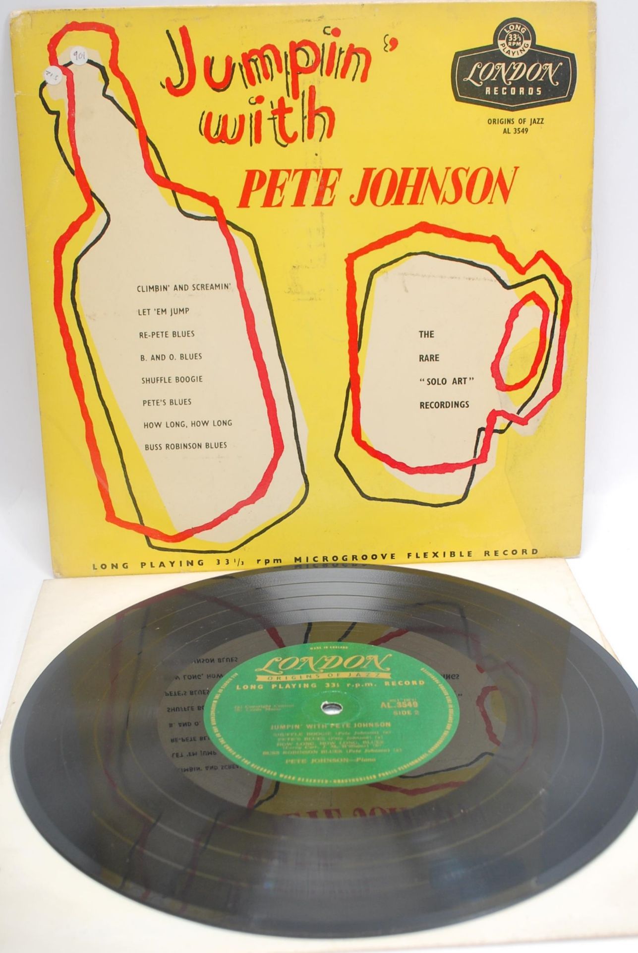 A collection of nine 10" vinyl record LP Jazz and Blues record albums to include Jumpin' with Pete - Bild 3 aus 10