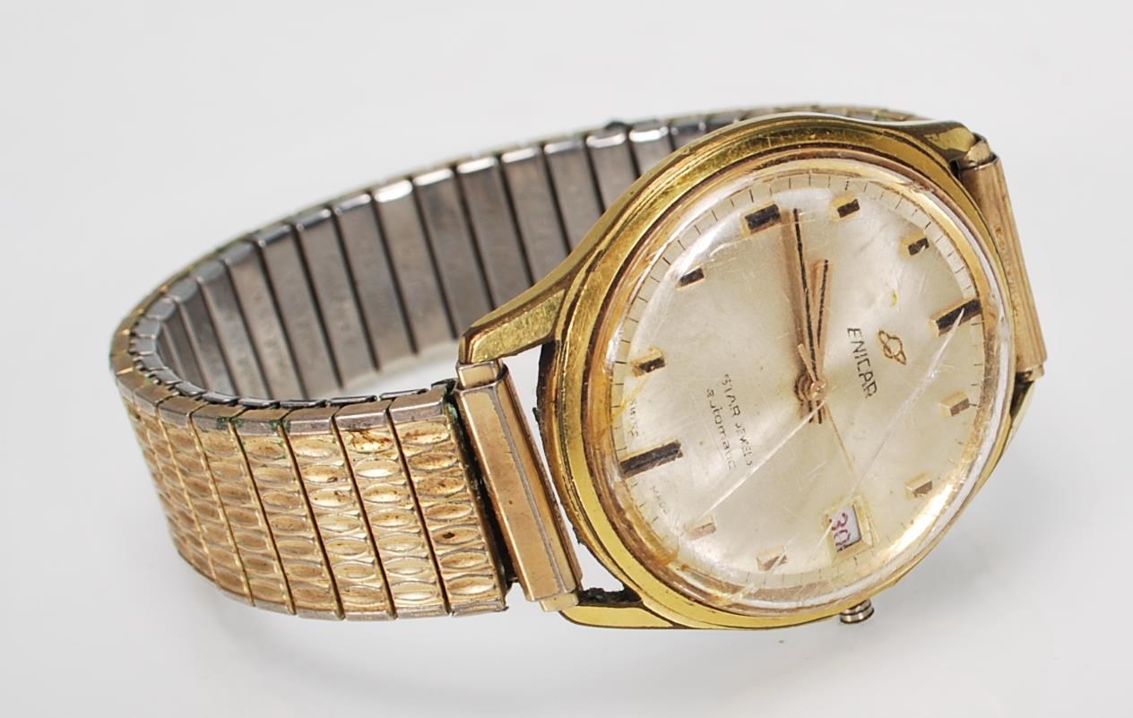 A group of vintage 20th Century wrist watches to include an Enicar Star Jewels automatic, Tissot - Image 7 of 14