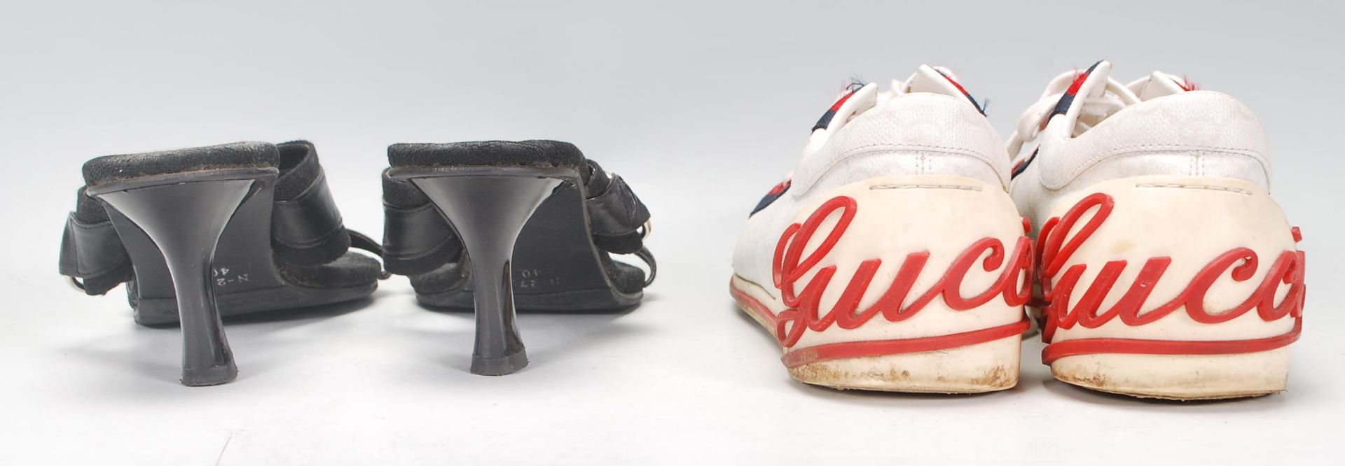 Two pairs of vintage Gucci shoes to include a pair - Bild 6 aus 9