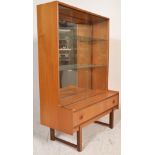 A vintage mid 20th Century 1960's / 1970's Turnidge teak wood bookcase side board unit having a