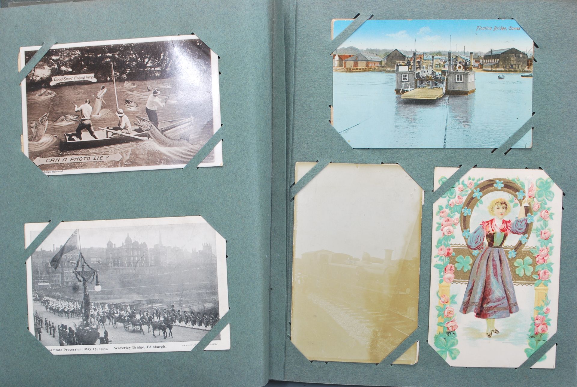 Antique / vintage Postcard collection (400) in Art Deco style quality Edwardian album. Impressive - Bild 14 aus 16