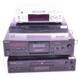 Hi-Fi - A group of stacking system music players to include a Sony Stereo Cassette Deck TC-KB820S, a