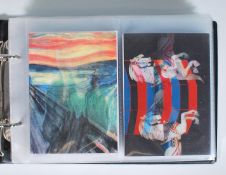 An album of lenticular / holographic postcards, su