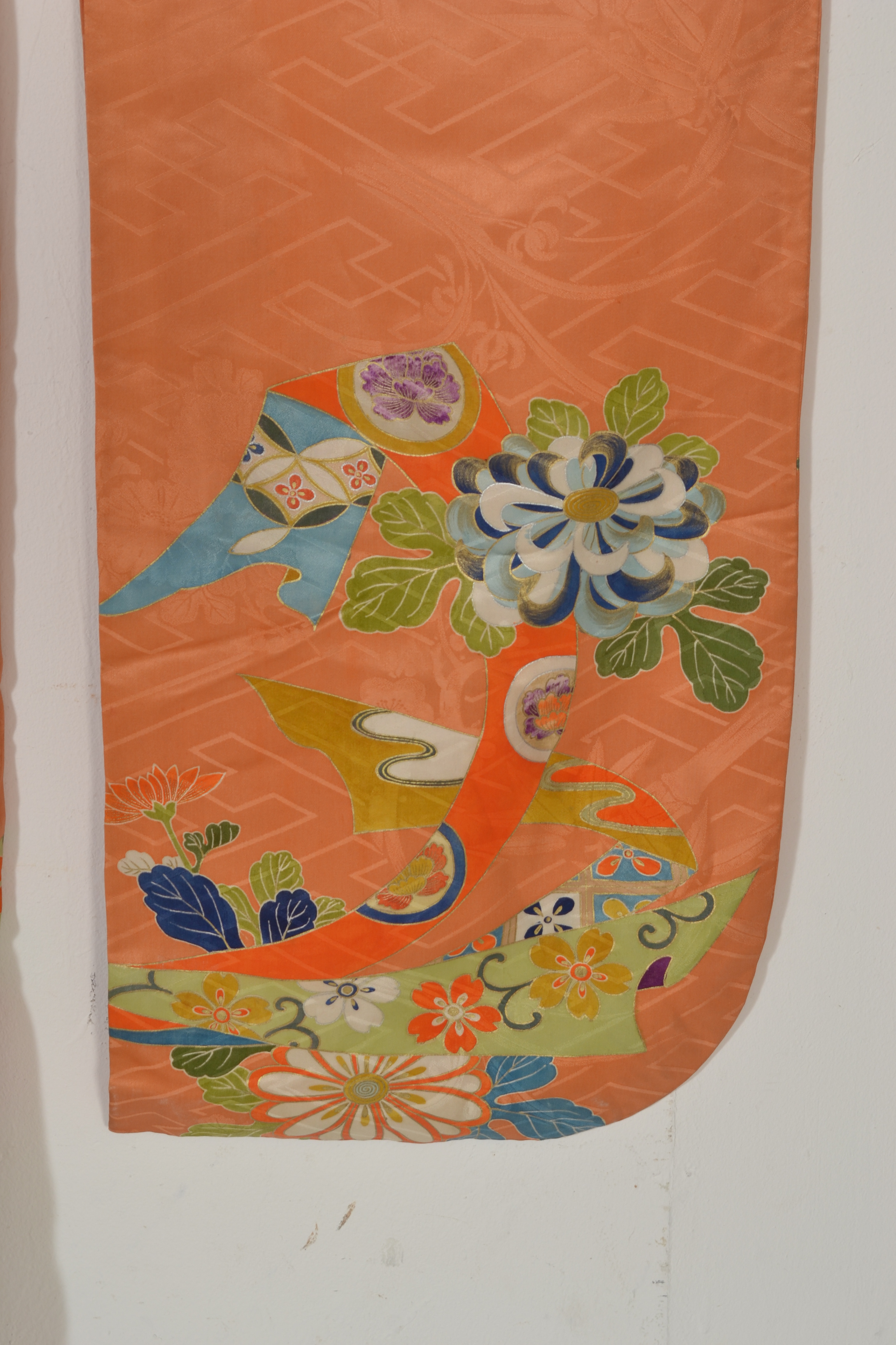 A vintage mid 20th Century 1950's Japanese silk Ki - Image 6 of 8