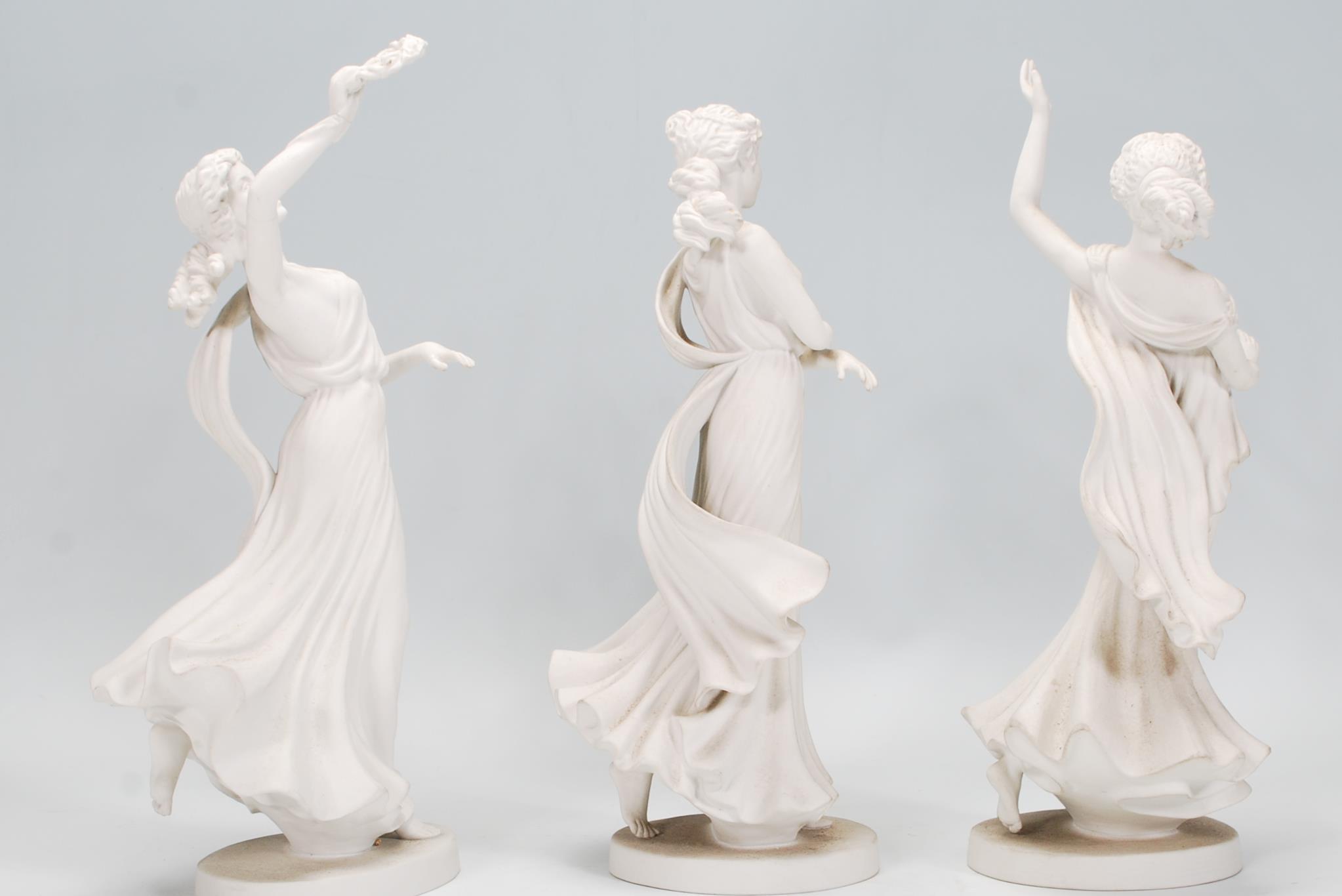 A collection of 3 Wedgwood bisque figure of 'Euphr - Image 2 of 9