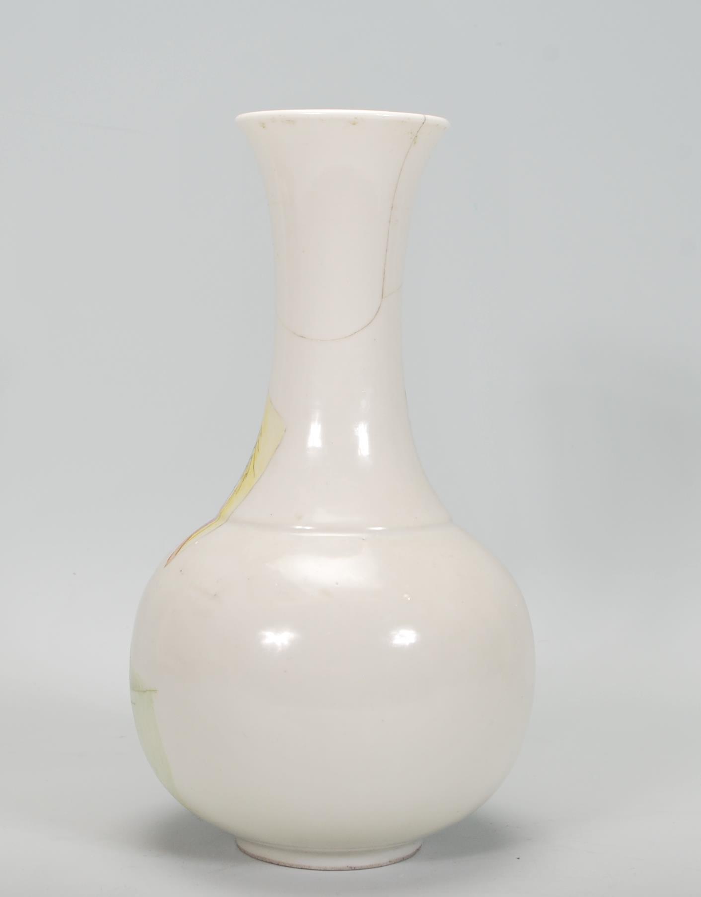 An early 20th Century vase of bulbous form having - Image 3 of 6