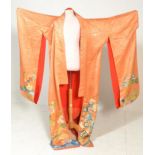 A vintage mid 20th Century 1950's Japanese silk Ki