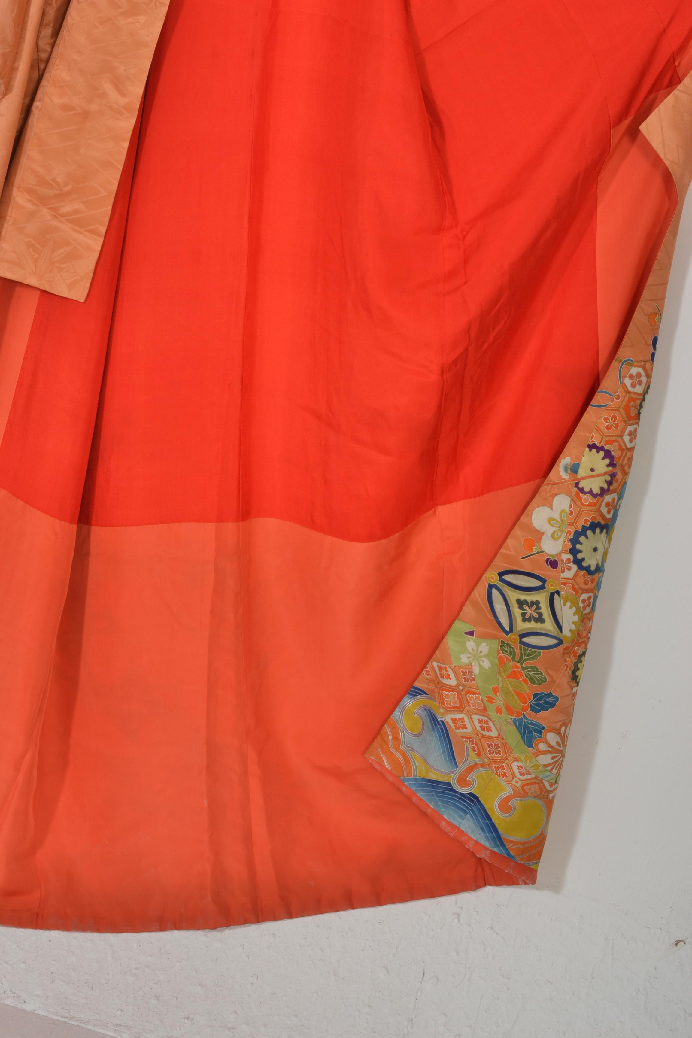 A vintage mid 20th Century 1950's Japanese silk Ki - Image 7 of 8