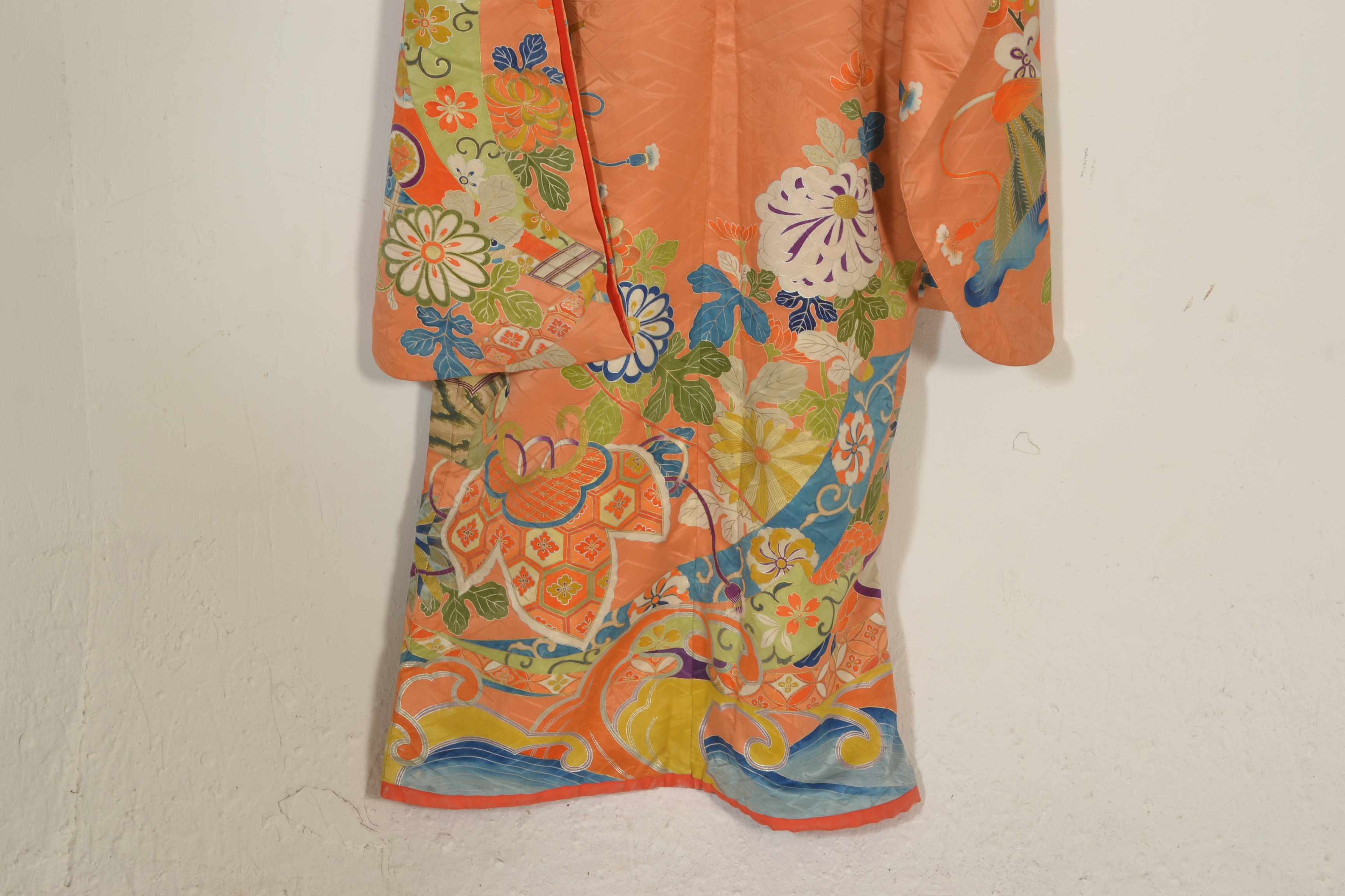 A vintage mid 20th Century 1950's Japanese silk Ki - Image 8 of 8